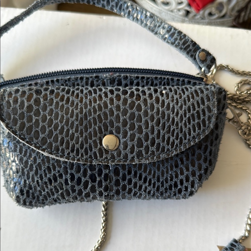 Sorial Gray Mini Bag with Textured Design